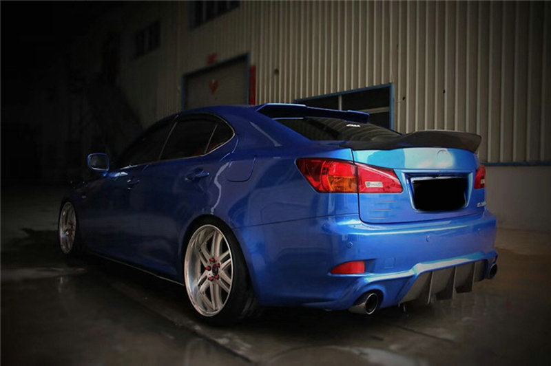 R STYLE REAL CARBON FIBER REAR TRUNK SPOILER FOR LEXUS IS